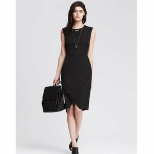 Banana Republic black envelope sheath dress